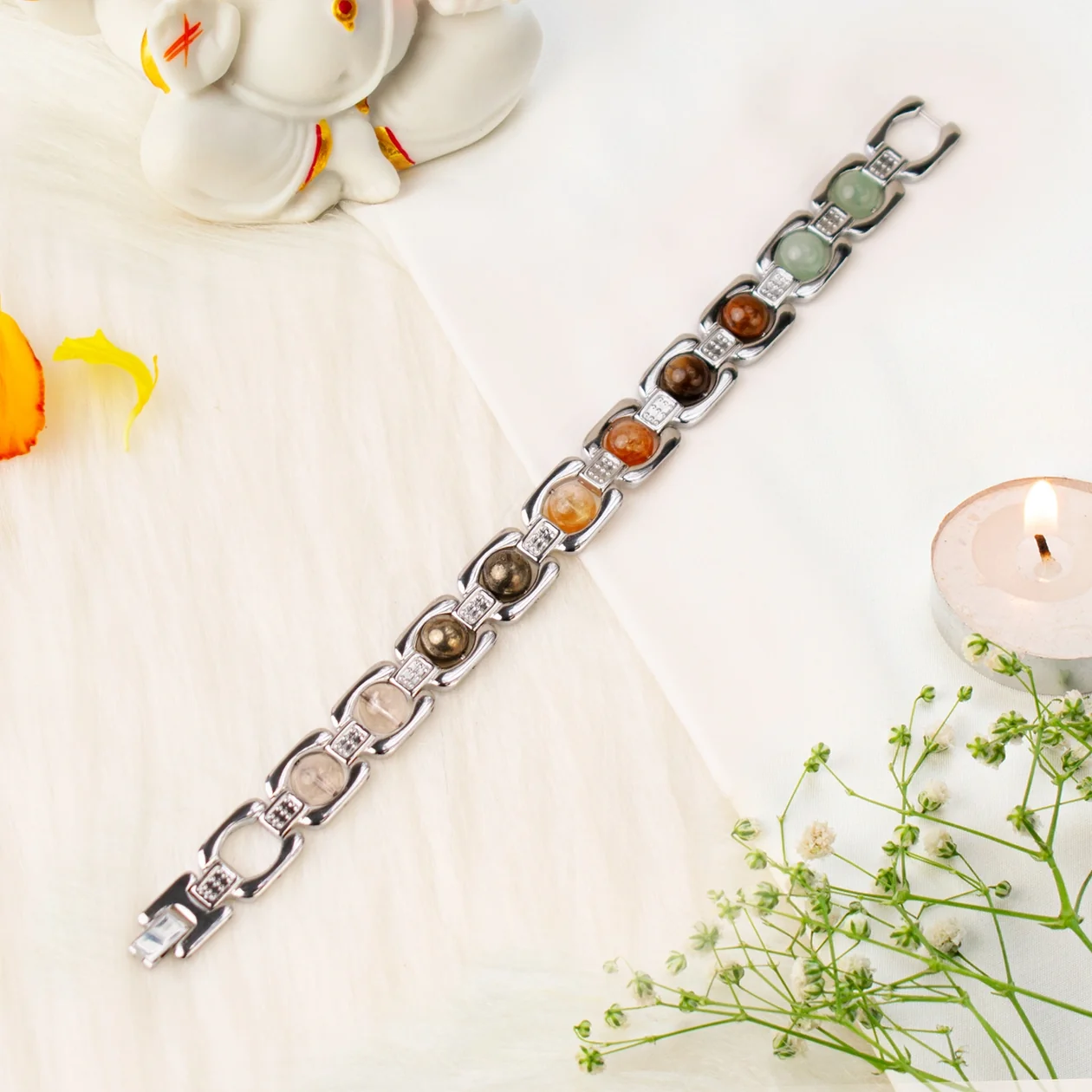 Metal Dhan Yog Bracelet - Silver Money Attractor